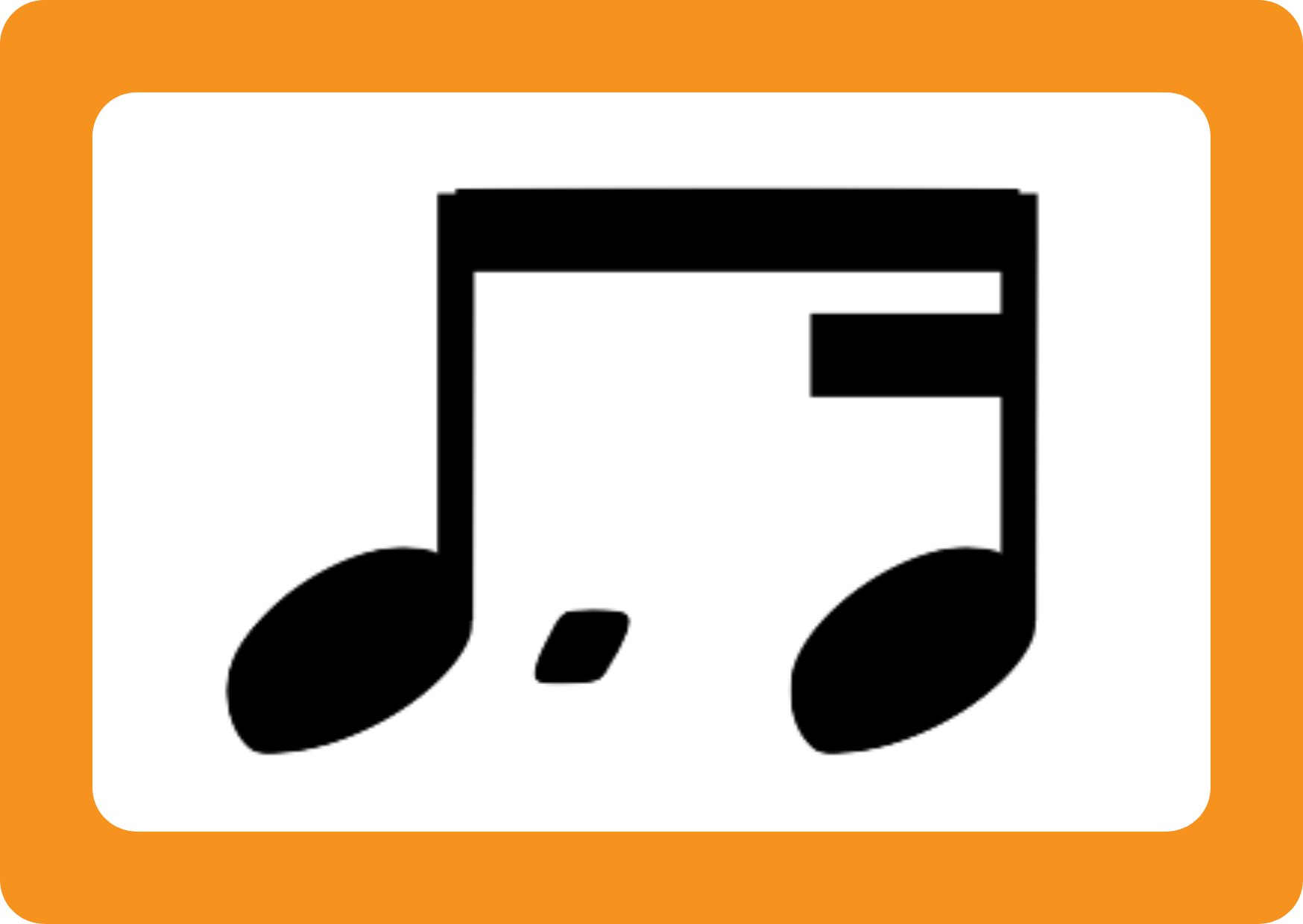 Corchea con puntillo y semicorchea