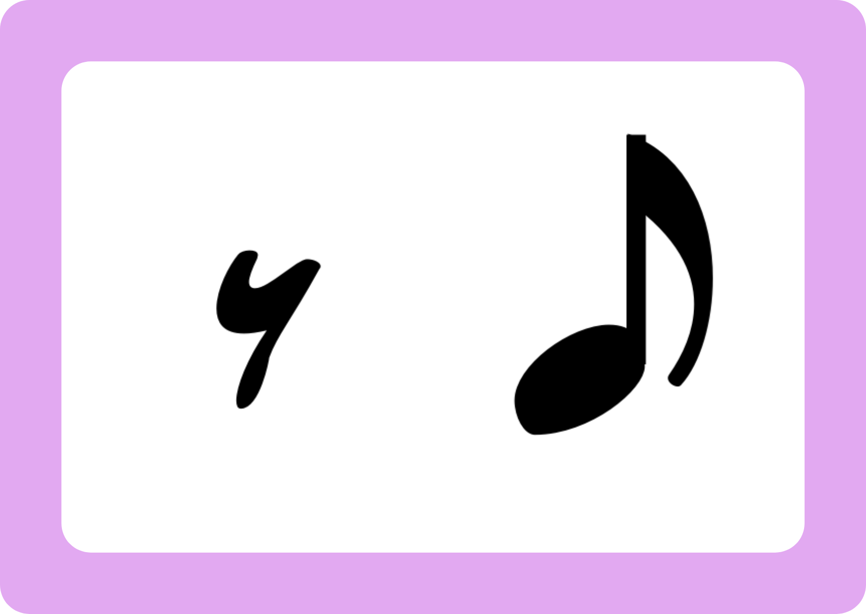 Silencio de corchea y corchea