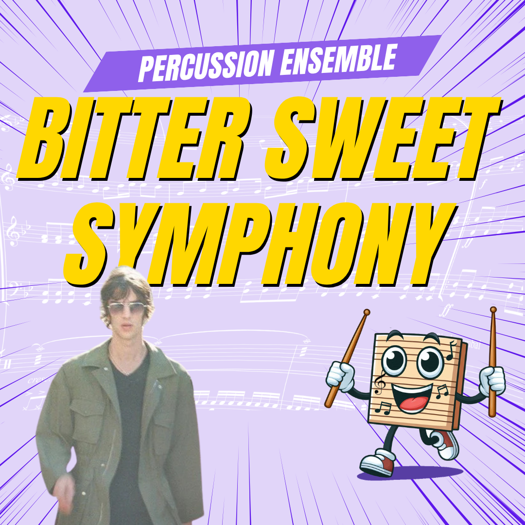Partitura de Bitter Sweet Symphony para ensemble de percusión
